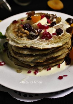 A picture of Banana & Dry Fruits Pancakes.