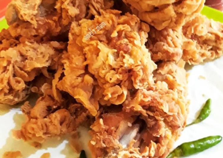 Cara Gampang Menyiapkan Crispy chicken, Enak