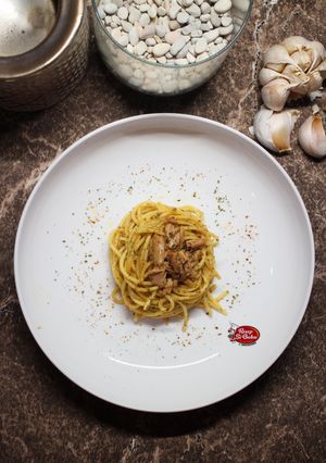 Foto resep Spaghetti Aglio Olio Tuna