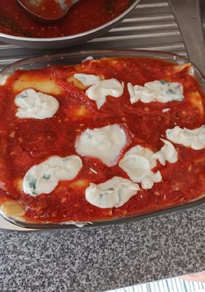 Una foto de Manicotti
