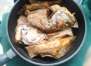Una foto de Pescado frito