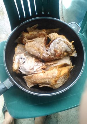 Una foto de Pescado frito