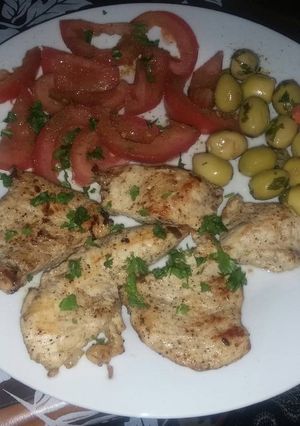 صورة لوصفة صدور دجاج مشوية