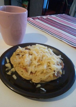 Una foto de Panqueques de avena y manzana
