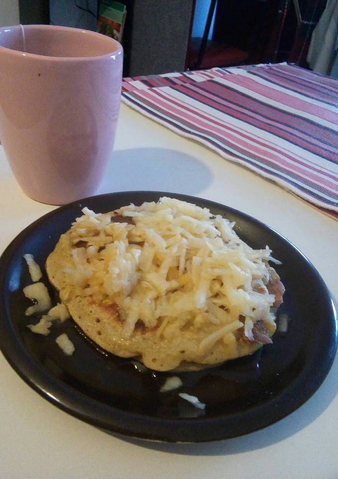 Una foto de Panqueques de avena y manzana