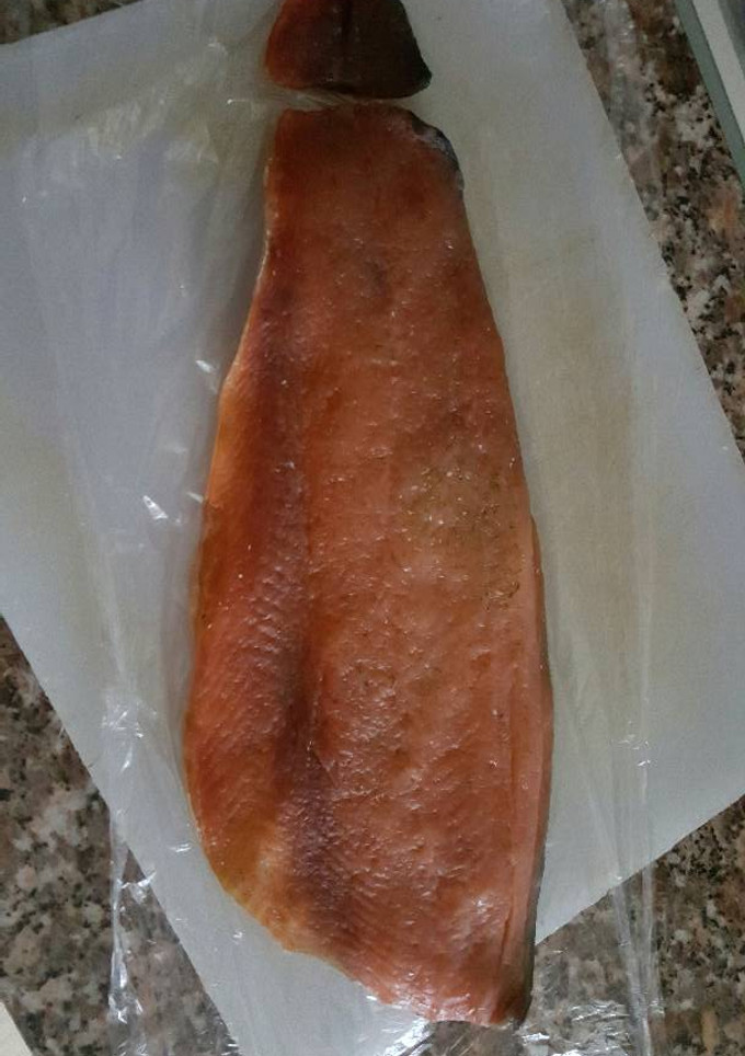 Una foto de Salmón Ahumado en casa