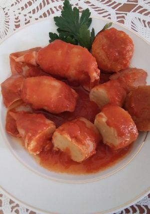 Foto di Calamari ripieni al sugo