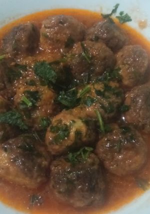 صورة لوصفة طاجين كريات البسباس