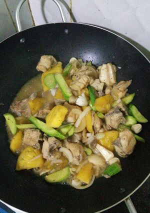 Hình của món Gà xào.