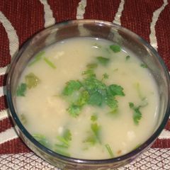 A picture of Chicken Oats Soup.