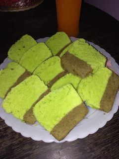 Foto resep Bolu pandan coklat