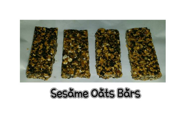 Steps to Make Homemade Sesame Oat Bars