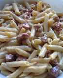 Penne a la carbonara (¡Macarrones!)