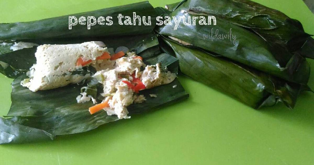 Resep Pepes Tahu Sayuran oleh Wilda Wily Cookpad