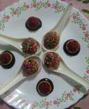 Chocolate balls stuffed left over gajar ka halwa