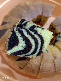 Foto resep Cake Zebra Panggang Mini
