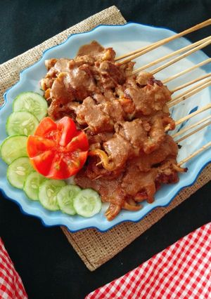 Foto resep Sate Jamur Tiram Bumbu Kacang