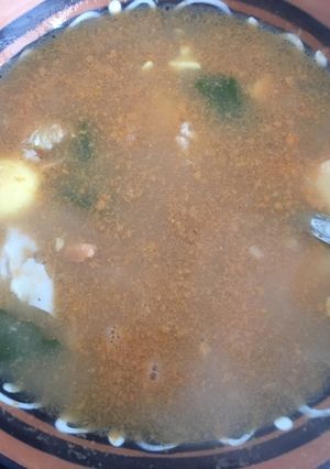 Una foto de Caldo para recuperarse después de la noche anterior