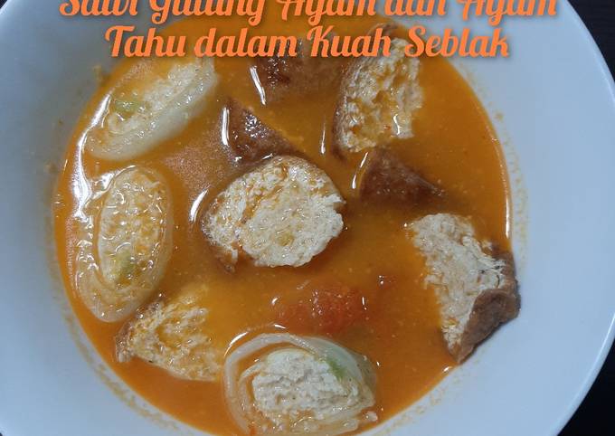 Resep Sawi Gulung Ayam Dan Ayam Tahu Dalam Kuah Seblak Menu Diet Oleh