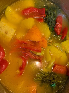 Una foto de Caldo de papas