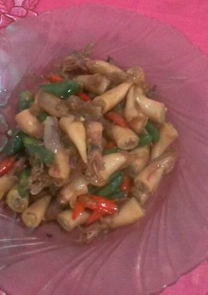 Foto resep Cumi asin cabai hijau