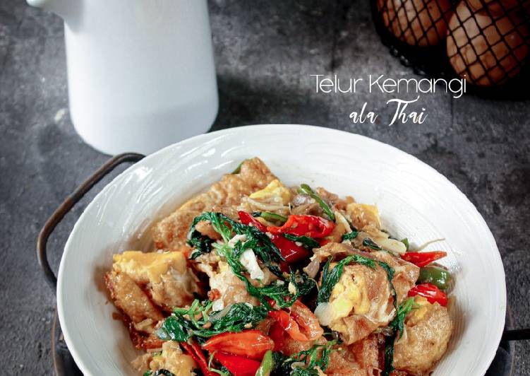 Telur kemangi ala thai