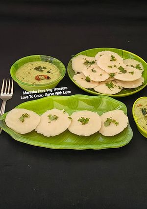 A picture of Avalakki Rava Idli - Instant Idli - South Indian Breakfast - Poha Sooji Idli.