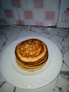 A picture of Fluffy banana pancakes.