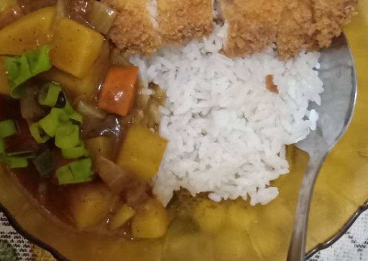 Langkah Mudah untuk Menyiapkan Chicken Katsu Curry Donburi Anti Gagal