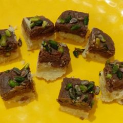 A picture of Chocolate Mawa sandesh.