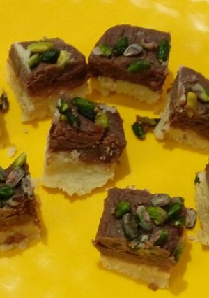 A picture of Chocolate Mawa sandesh.