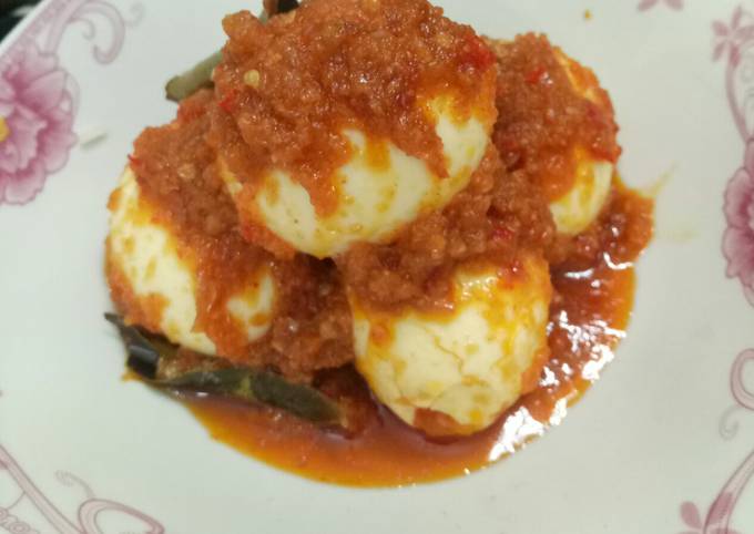 Ini dia! Bagaimana cara memasak Telur balado simpel dijamin istimewa
