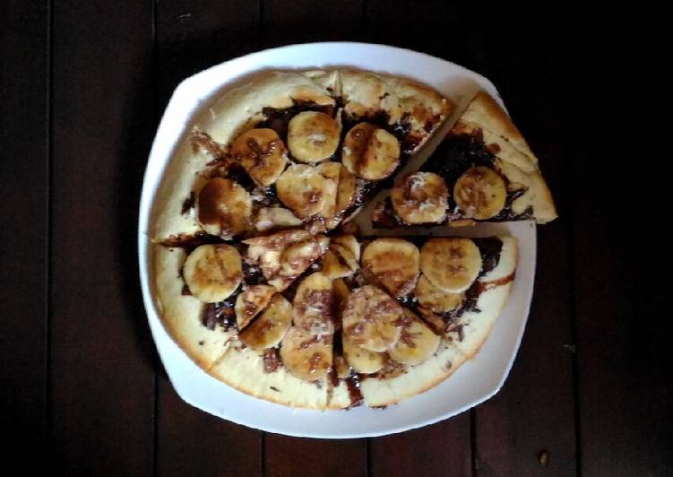 Banana Chocolate Pizza (Teflon)