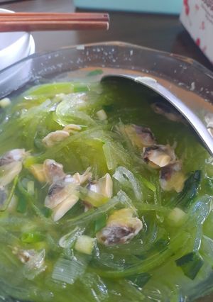 Hình của món Canh bí nấu ngao.