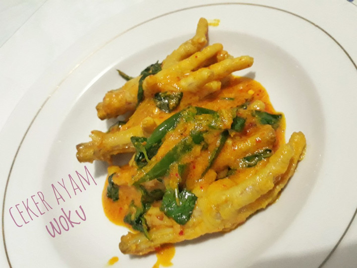 Resep Ceker ayam woku Anti Gagal