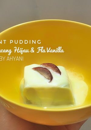 Foto resep Pudding Instan Kacang Hijau + Fla Vanilla