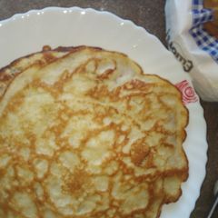 A picture of Lemon pancakes#fourweeks challenge#wheatflourecipecontest.