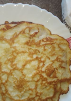 A picture of Lemon pancakes#fourweeks challenge#wheatflourecipecontest.
