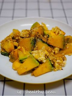 รูปของ (คลีน)ฟักทองผัดไข่(ผัดน้ำ)