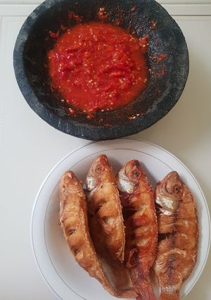 Foto resep Ikan Nila Garing + Sambal