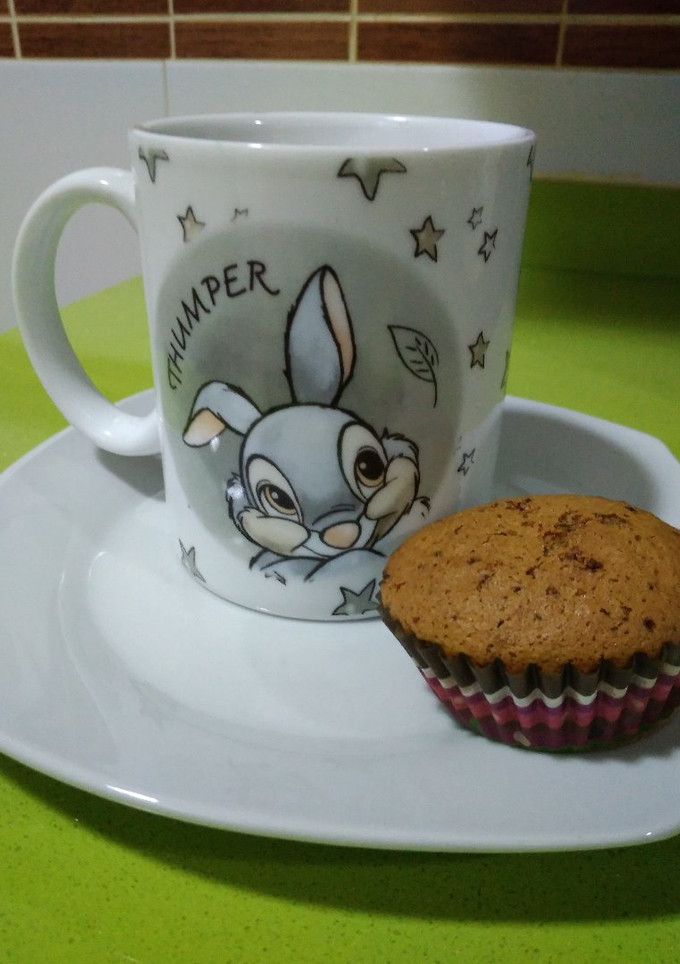 Una foto de Magdalenas de galleta y chocolate con thermomix