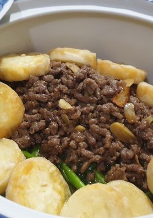 Foto resep Cah Kailan dan Tofu siram daging cincang(kids friendly menu)