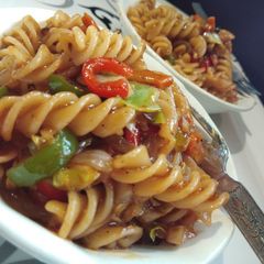 Chinese pasta A picture of Chinese pasta.