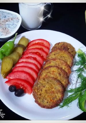 عکسی از دستور کوکوی بادمجان
