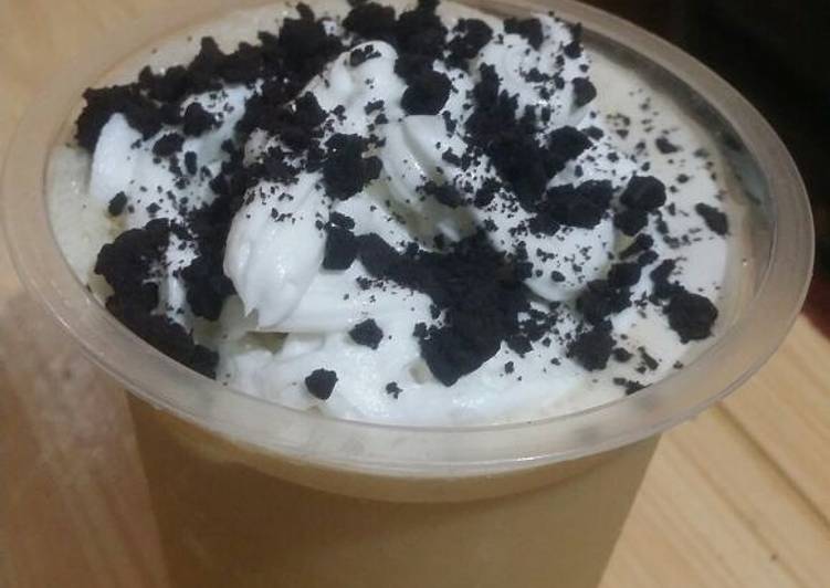 Recipe: Delicious Milkshake capucino smooth oreo
