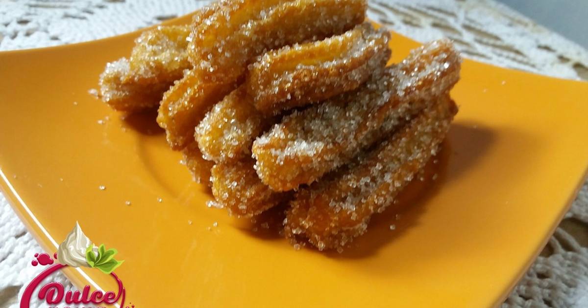 Churros Receta de Dulce Poma Rosa - Cookpad