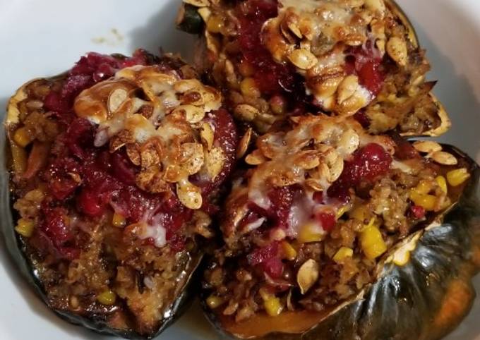 Thanksgiving Leftover Baked Acorn Squash