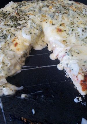 Una foto de Pizza fugazzeta