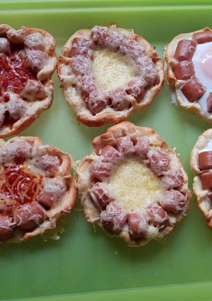 Virslis tészta, felturbózva recept fotója