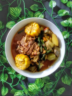 Foto resep Sayur Goreng Asem Iga Sapi